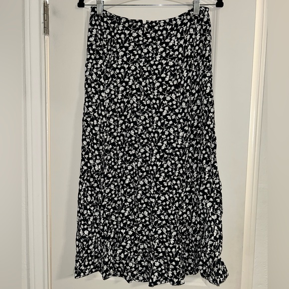 Catherine Malandrino Black and White Floral Maxi Skirt - Picture 4 of 4